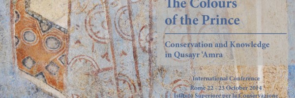 Latest restoration and conservation on Qasr Amra Jordan at ISCR – Rome 22 – 23 October 2014